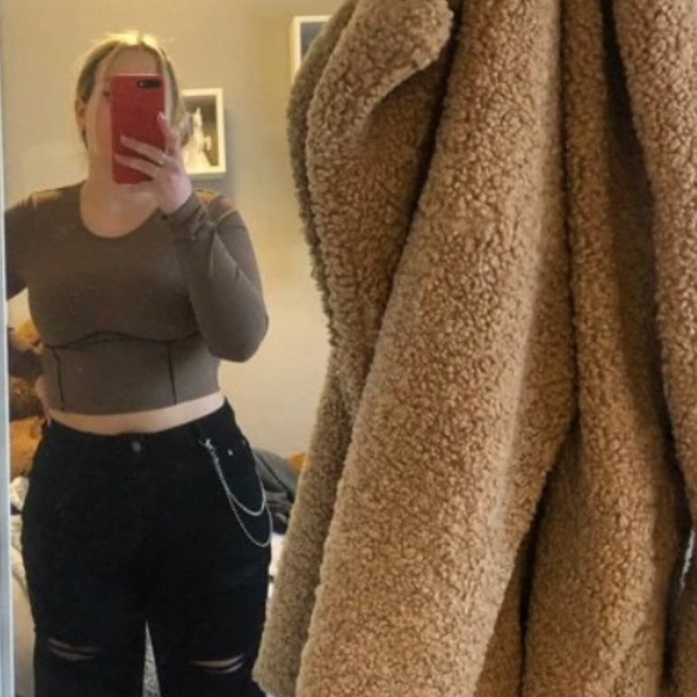 SHEIN Plus Chain Detail Ripped ⚧ Mom Jeans, 1XL Black - Picture 6 of 7